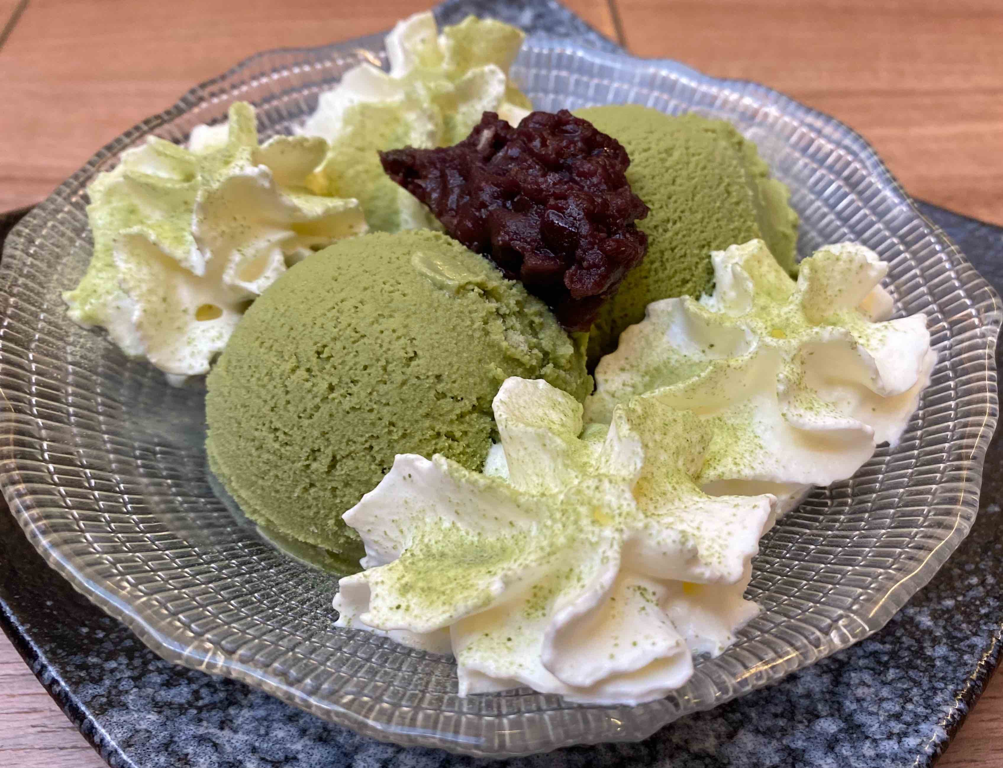 Helado de matcha